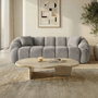 Atelier Del Sofa Octavio - Sofá de 3 plazas Gris